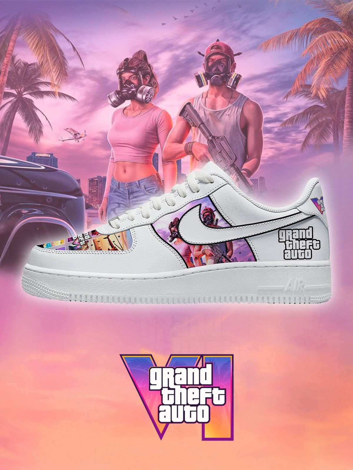 G.T.A VI V.4 Custom Sneakers