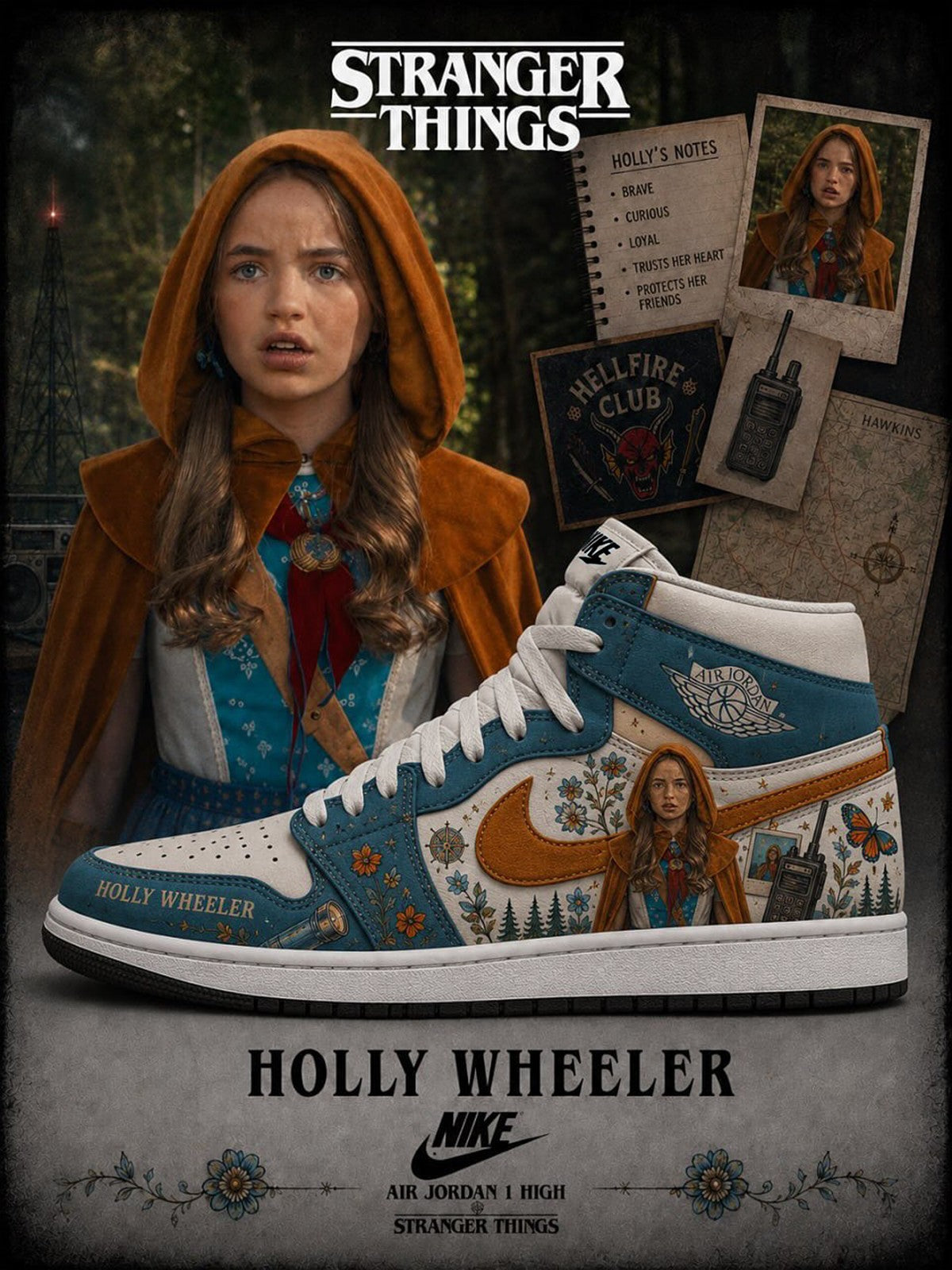 Holly Wheeler V.1 Custom High-Top Sneakers