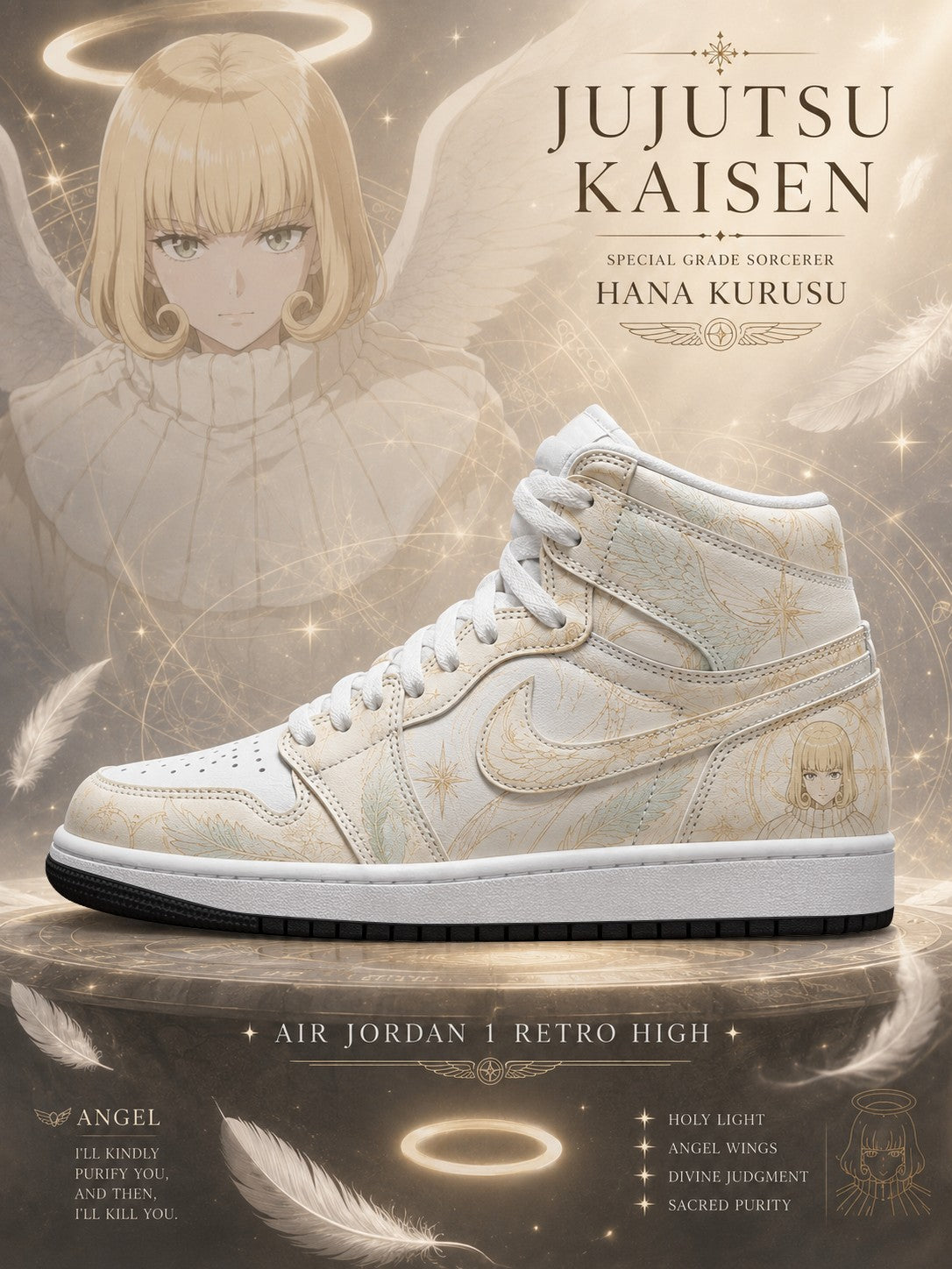 Hana Kurusu V.1 Custom High-Top Sneakers