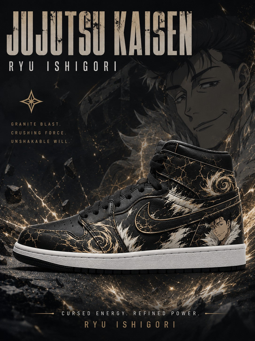 Ryu Ishigori V.1 Custom High-Top Sneakers