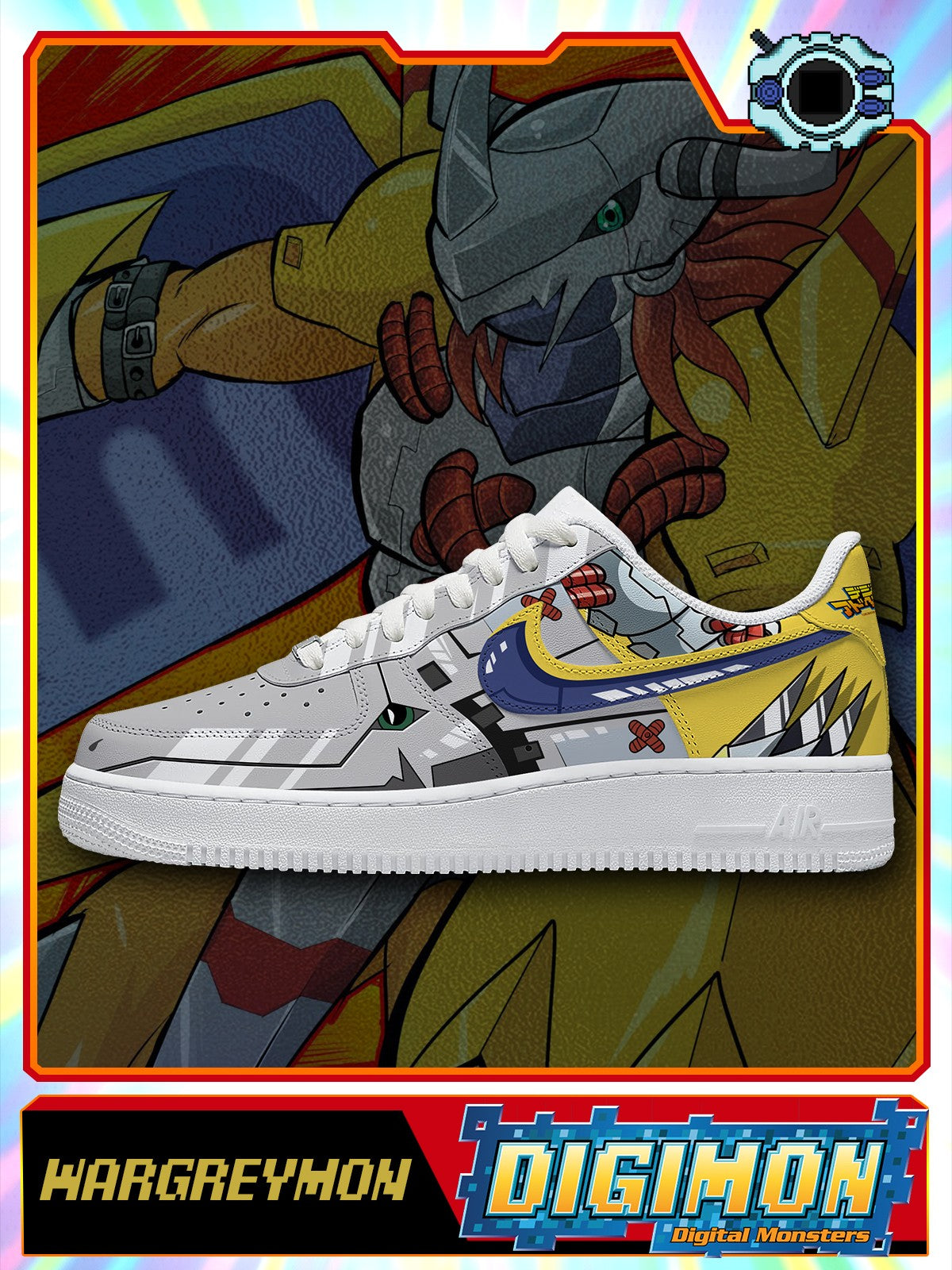 WarGreymon V.1 Custom Air-Style Sneakers
