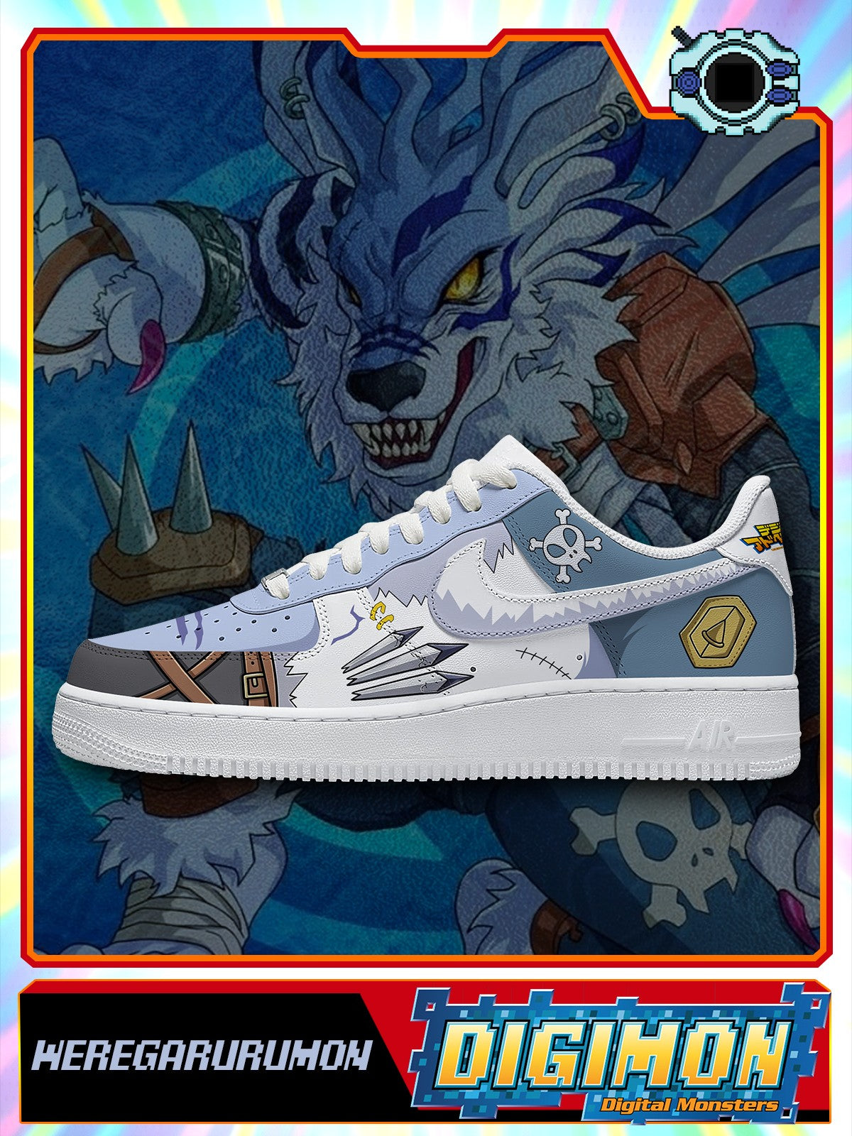 WereGarurumon V.1 Custom Air-Style Sneakers