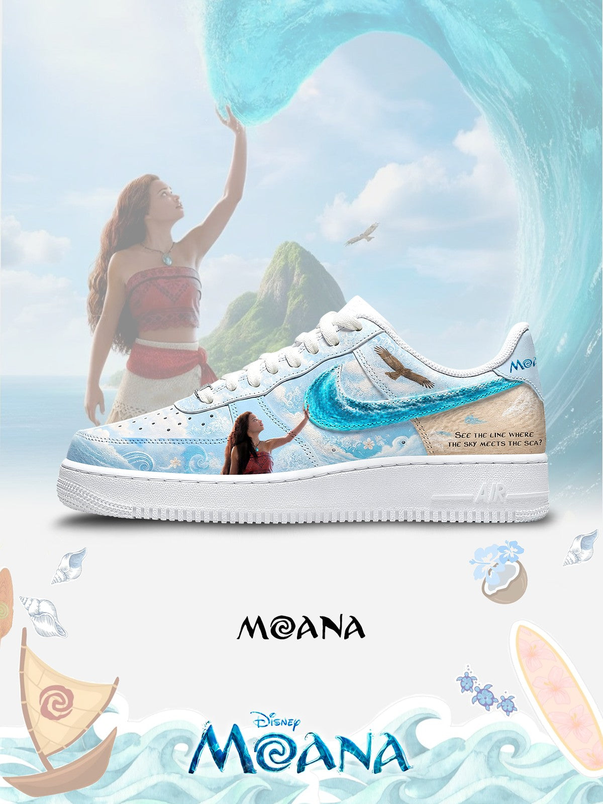 Moana V.2 Custom Air-Style Sneakers