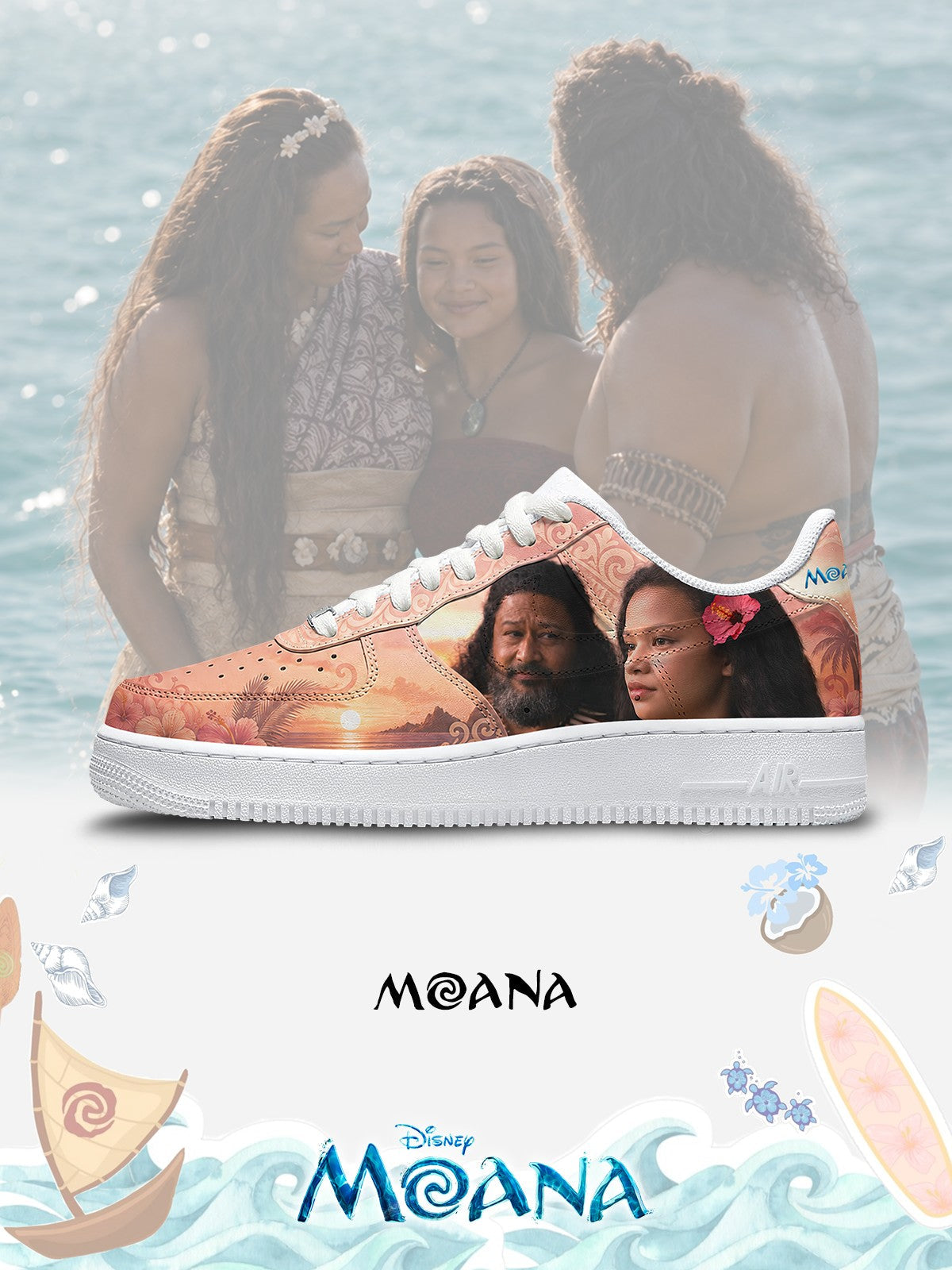Moana V.4 Custom Air-Style Sneakers
