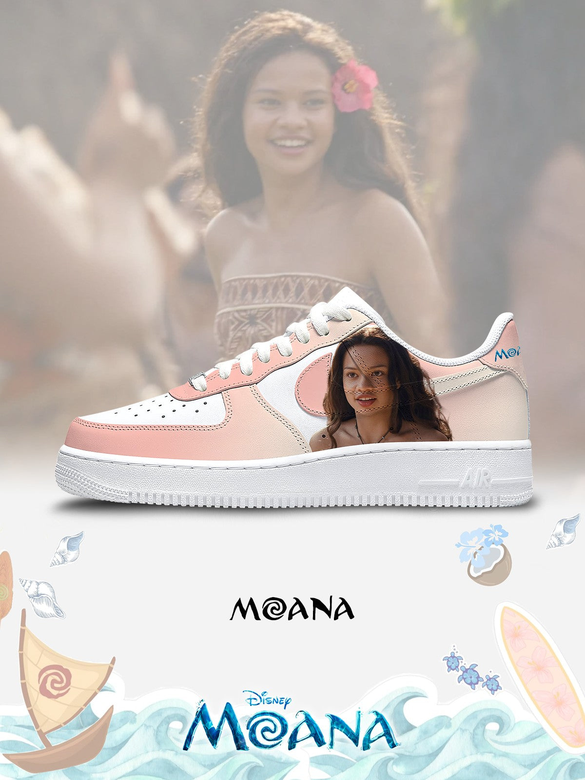 Moana V.6 Custom Air-Style Sneakers