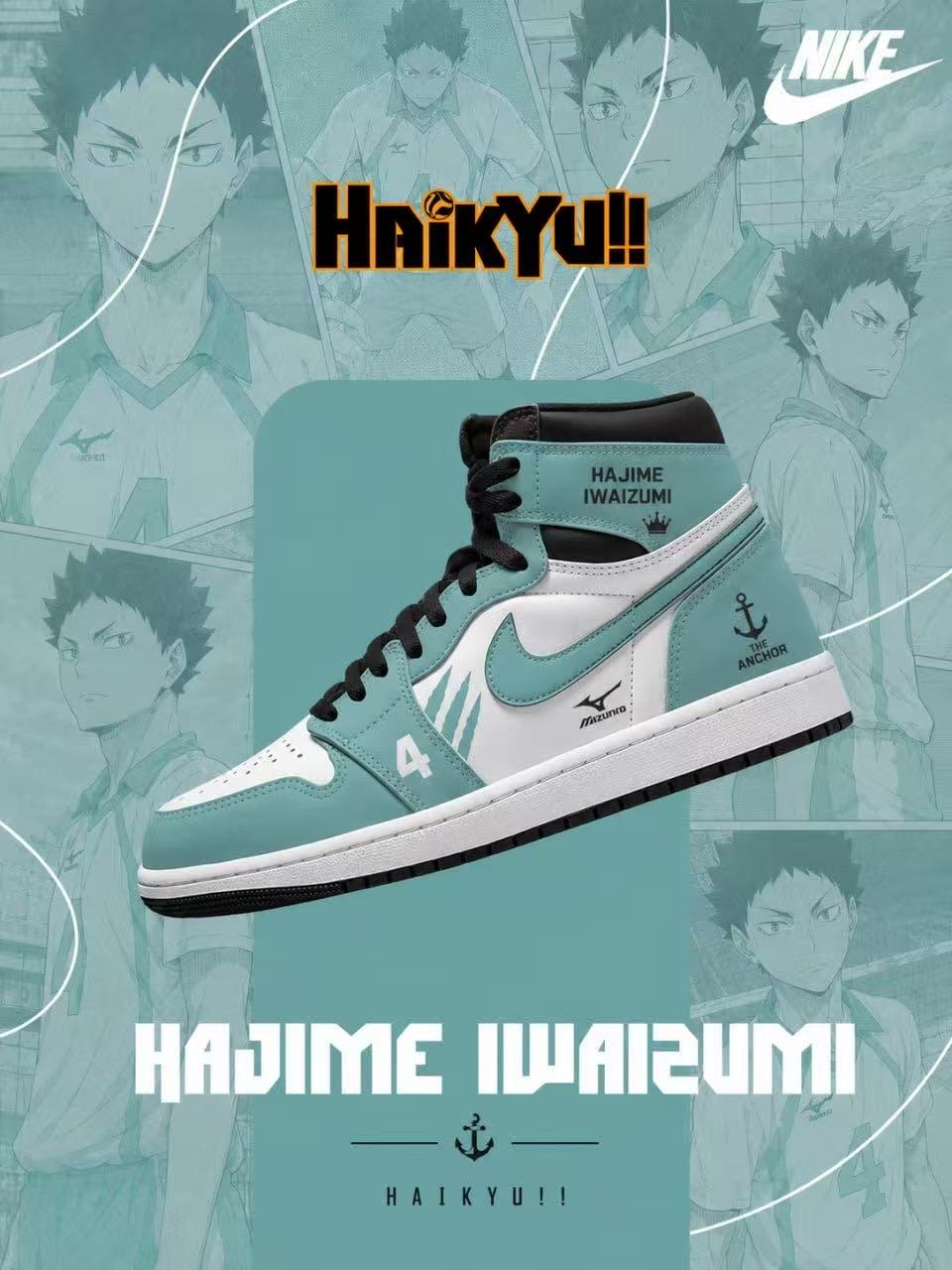 Hajime Iwaizumi V.3 Custom High-Top Sneakers