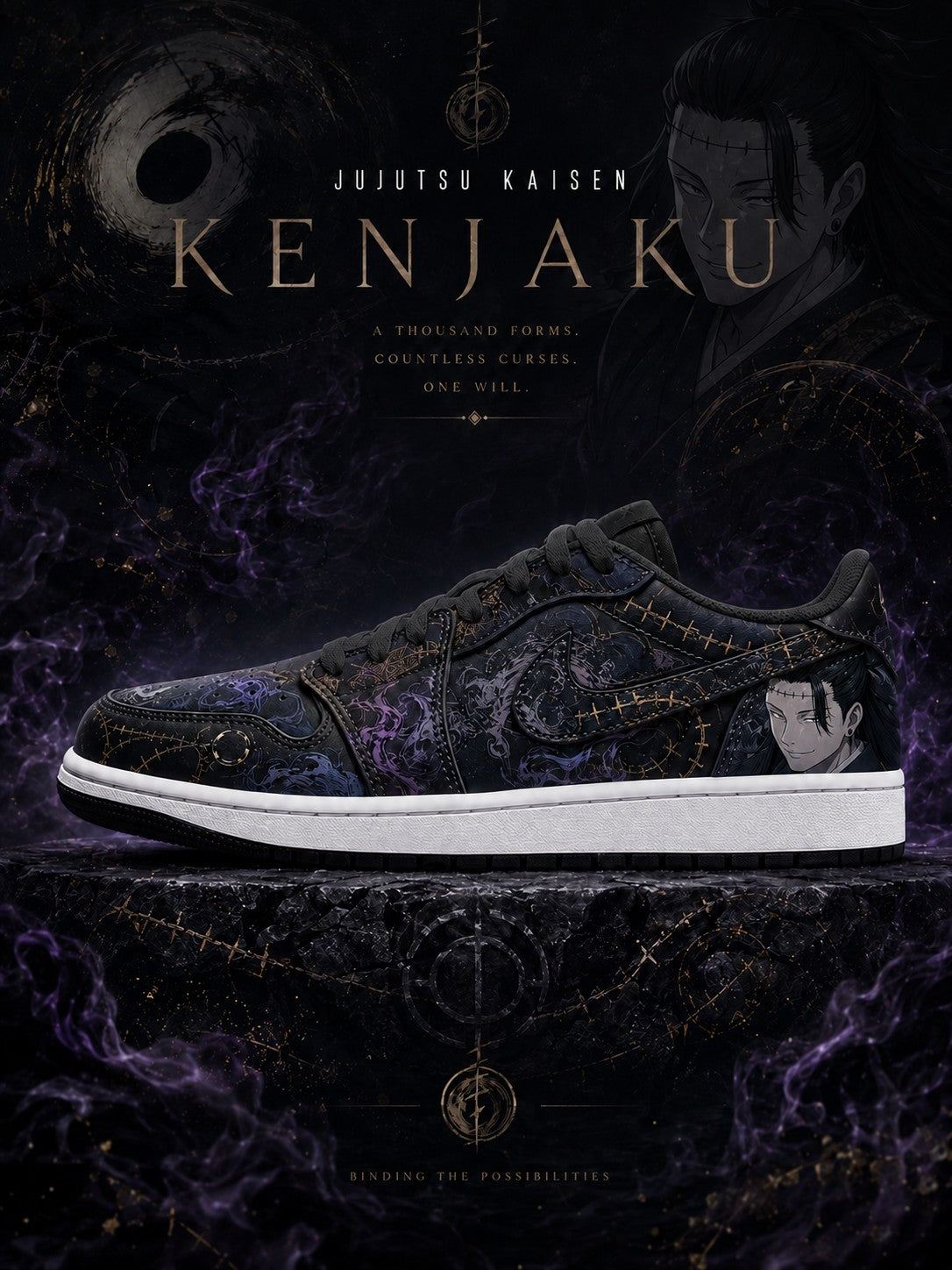 Kenjaku V.1 Custom Low-Top Court Sneakers