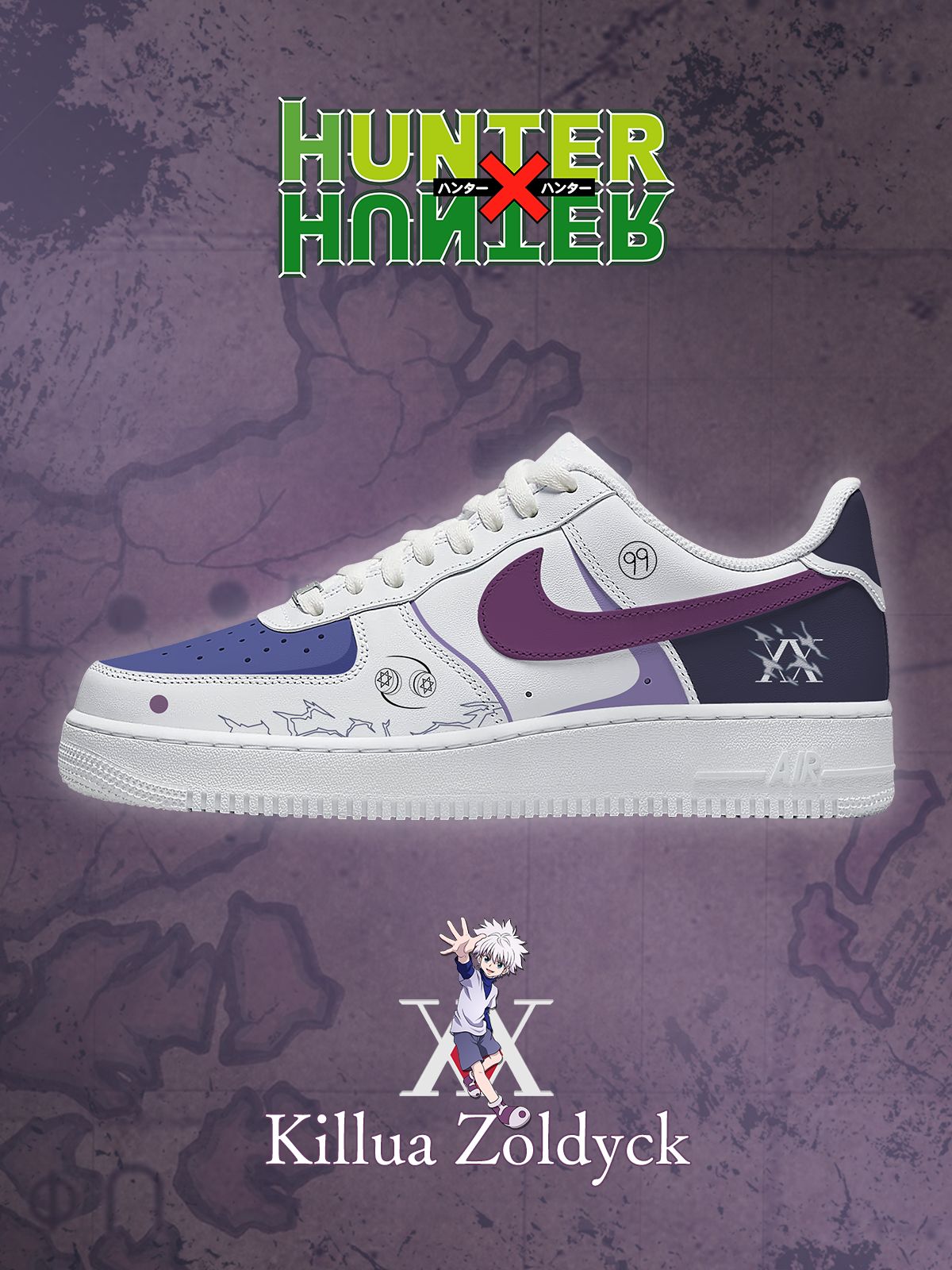 Killua Zoldyck Custom Sneakers