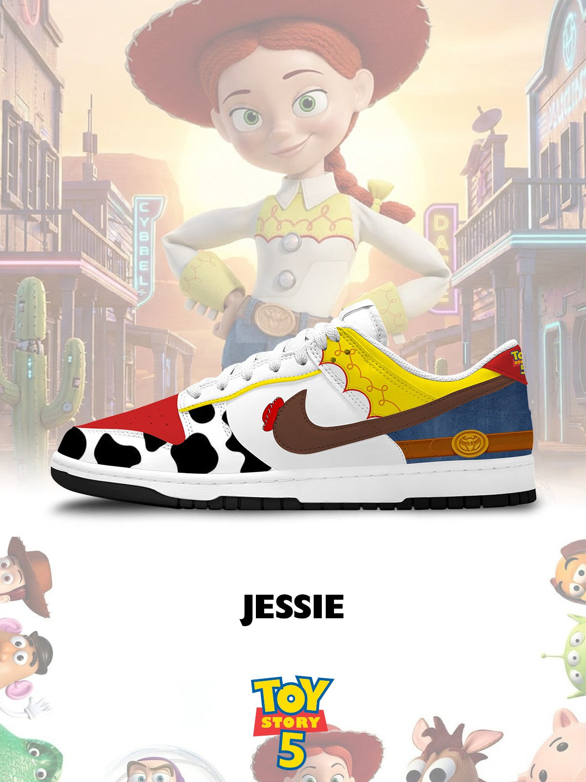 Jessie V.1 Custom SB-Style Sneakers