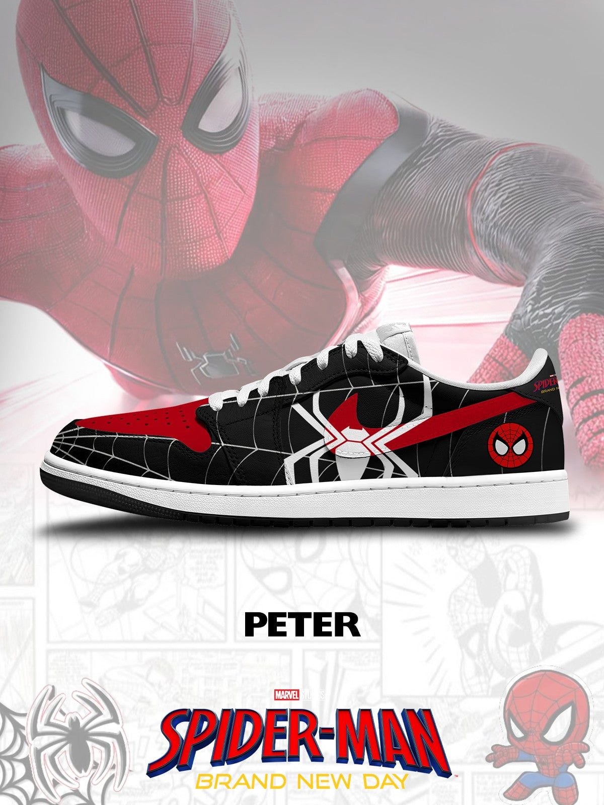 Peter V.3 Custom Low-Top Court Sneakers