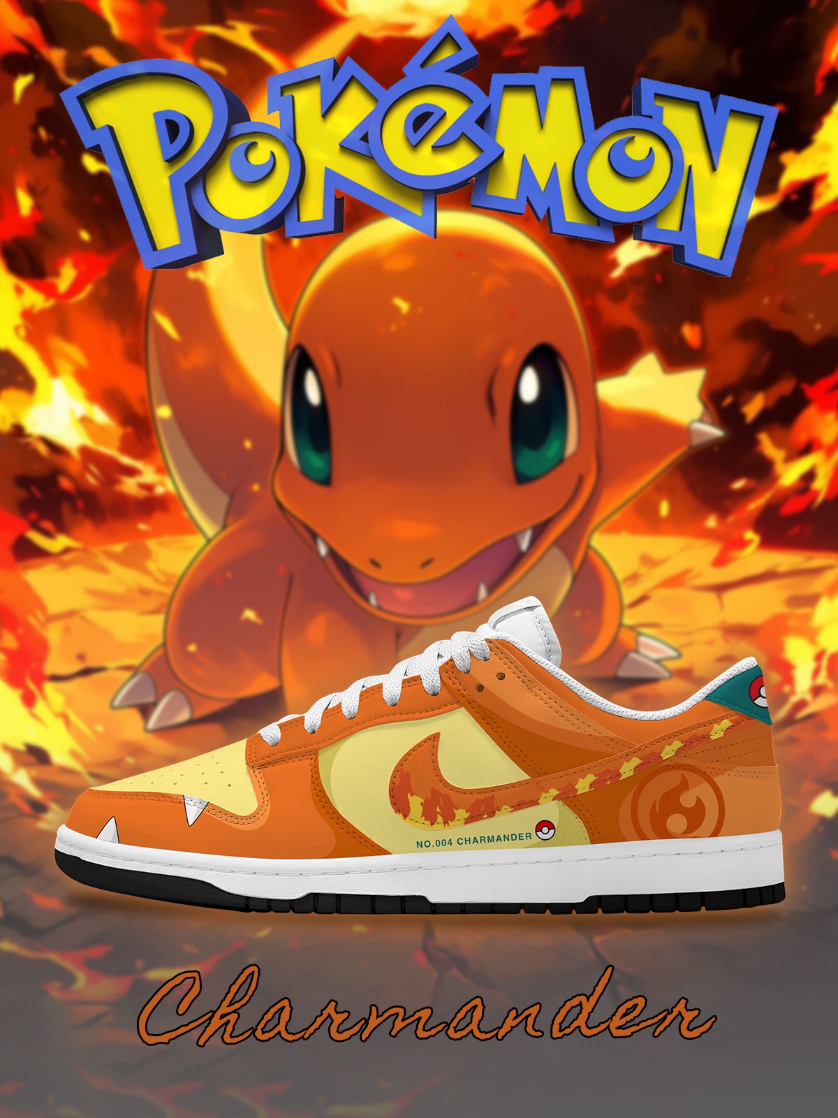 Charmander V.2 Custom SB-Style Sneakers