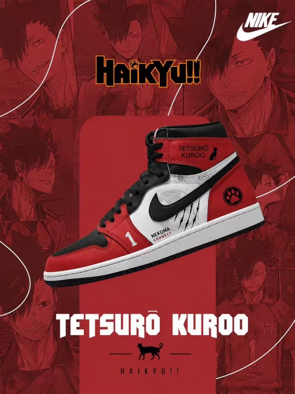Tetsuro Kuroo V.3 Custom High-Top Sneakers