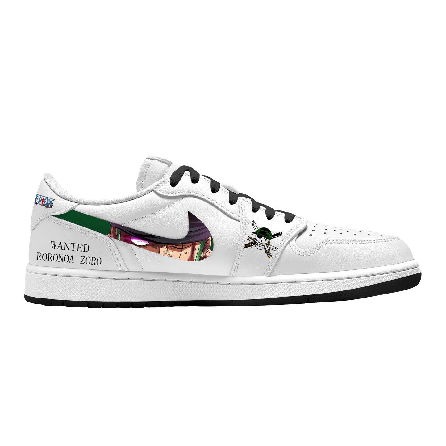 Luffy and Zoro V.1 Custom Low-Top Court Sneakers