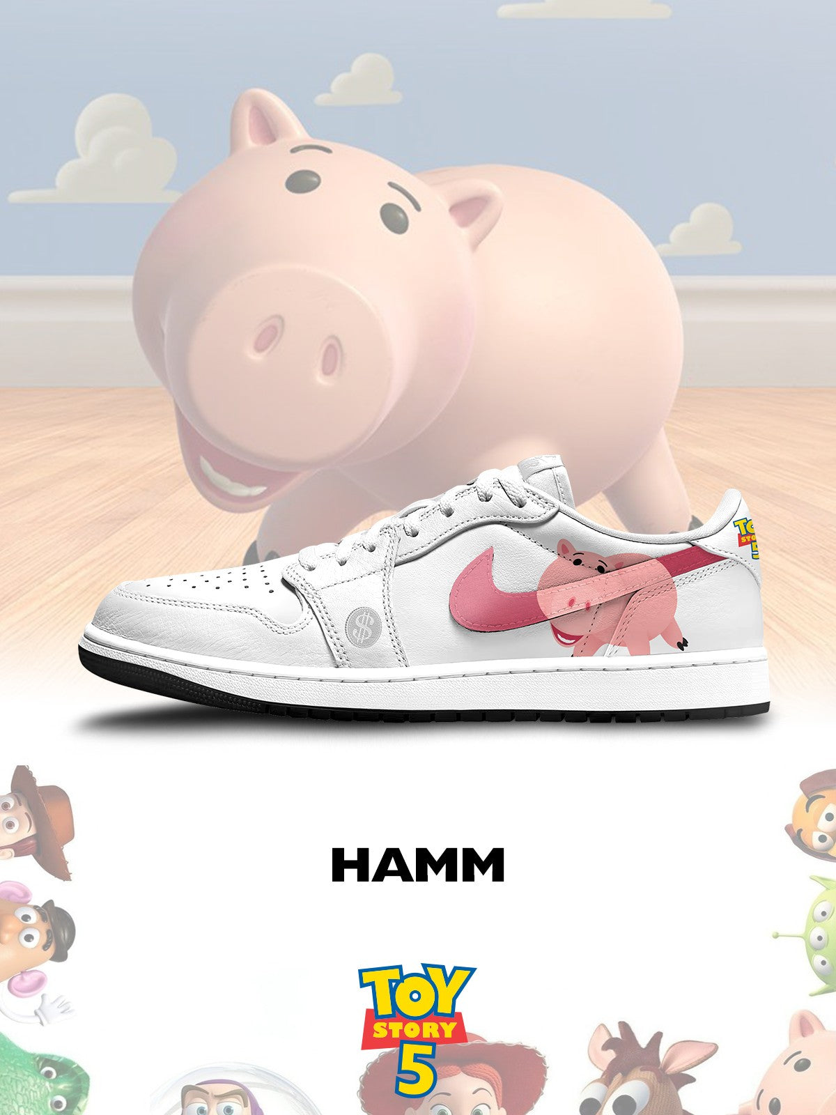 Hamm V.1 Custom Low-Top Court Sneakers