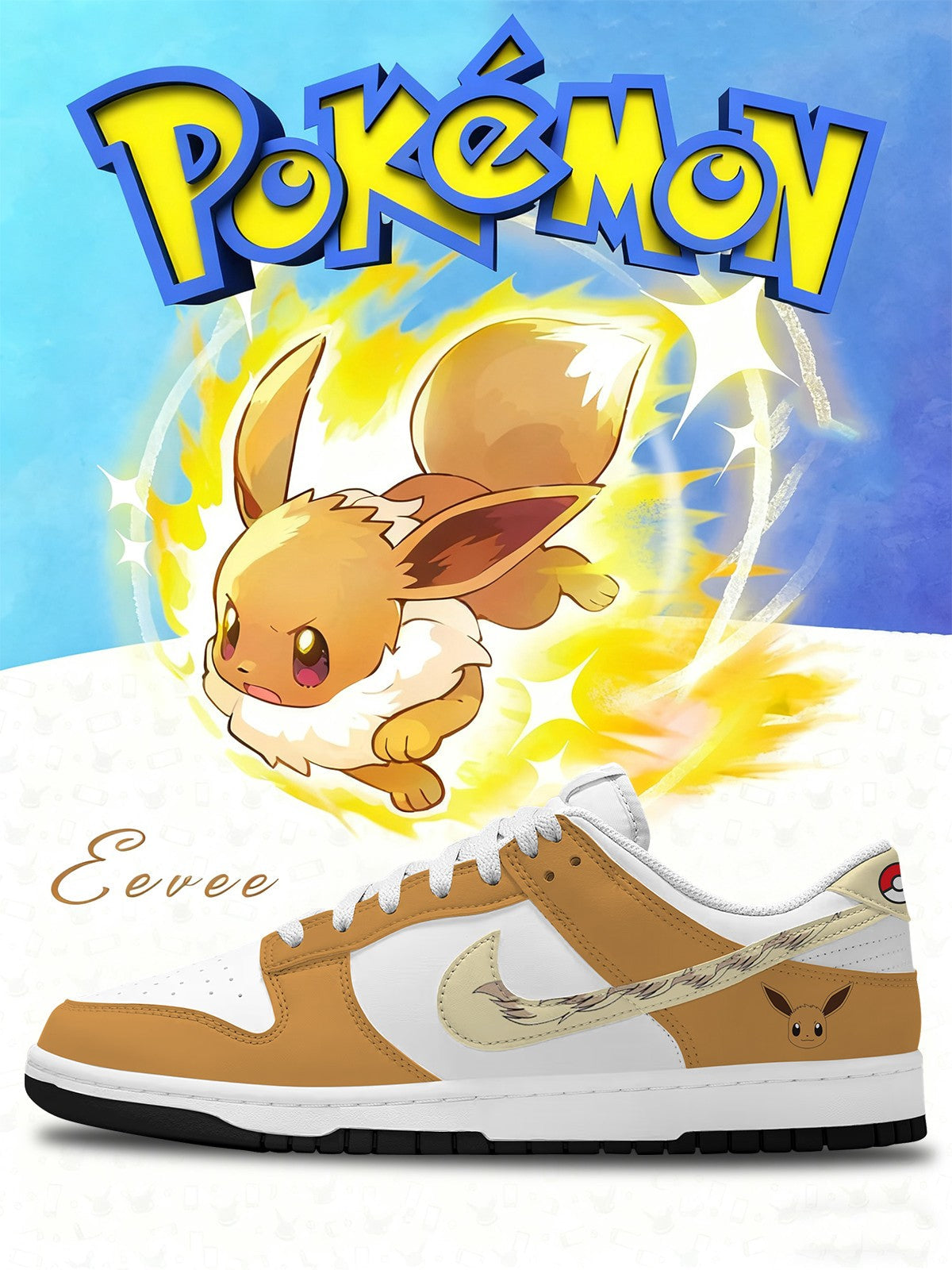 Eevee V.1 Custom Court-Low Sneakers