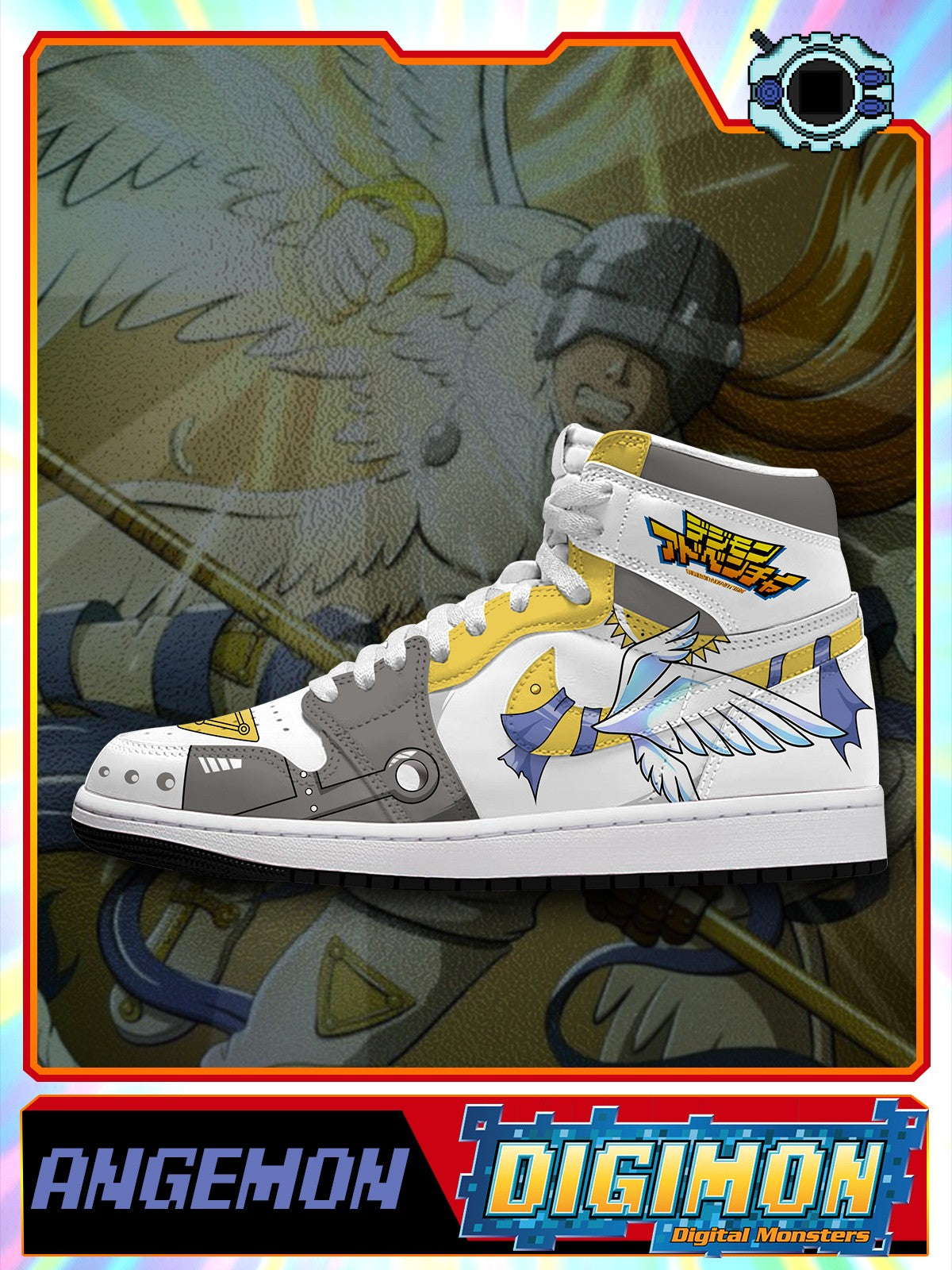 Angemon V.1 Custom High-Top Sneakers