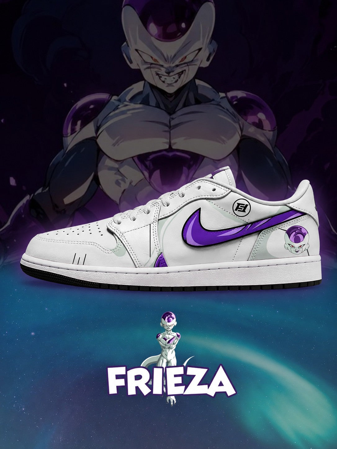 Frieza V.3 Custom Low-Top Court Sneakers