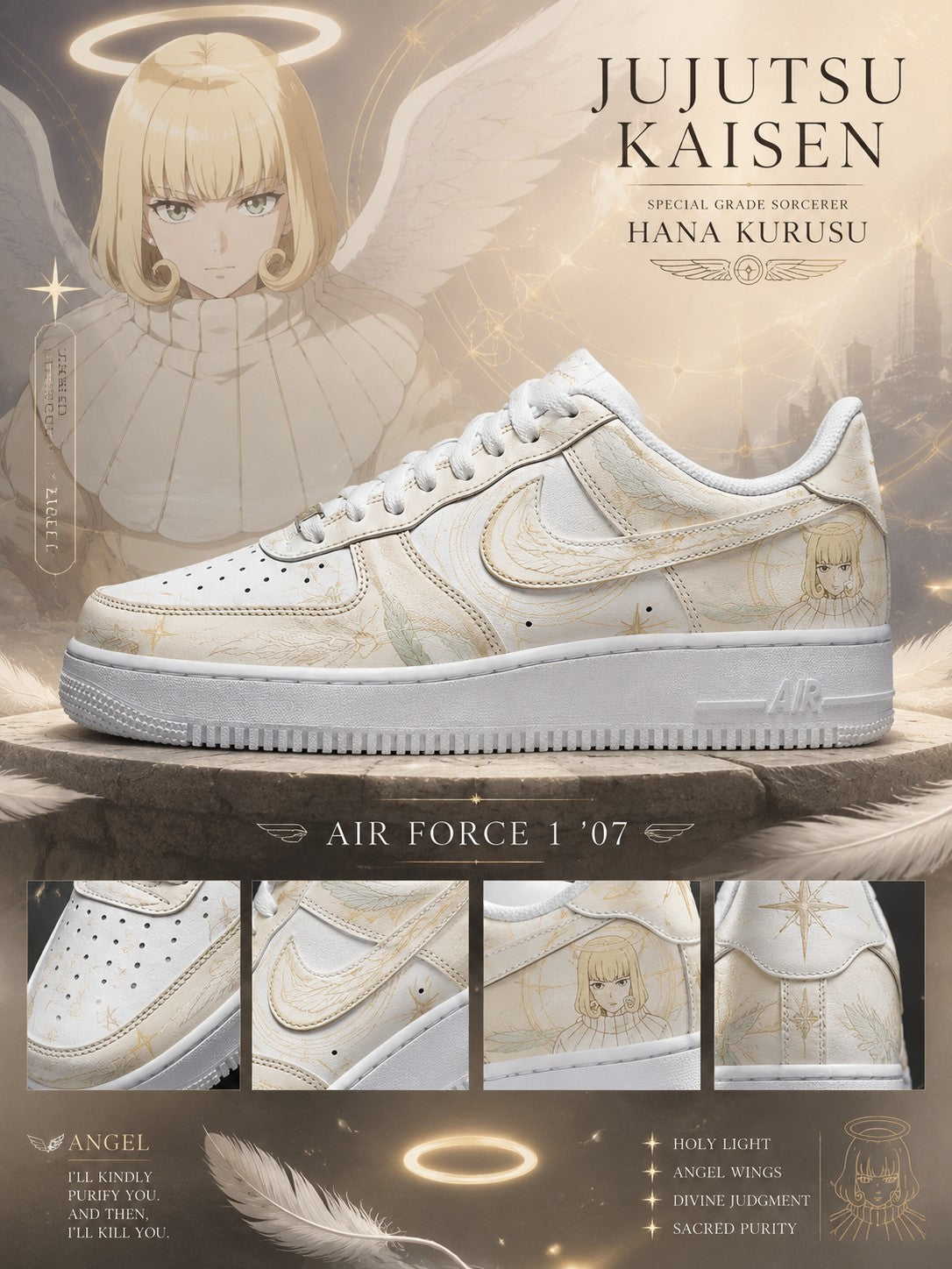 Hana Kurusu V.1 Custom Air-Style Sneakers