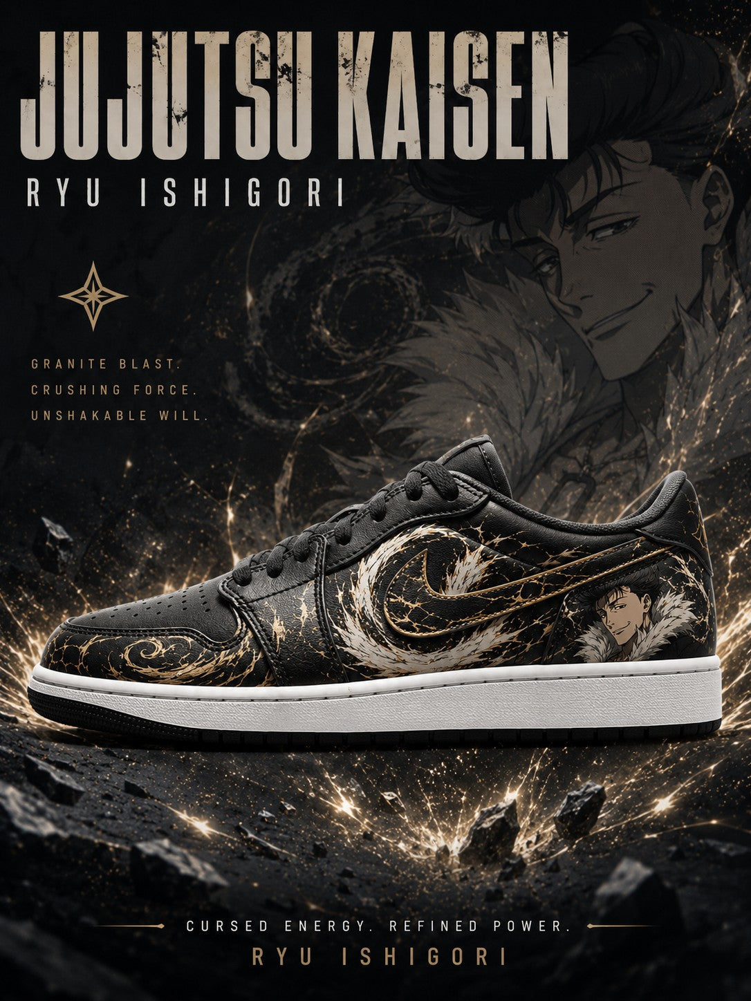 Ryu Ishigori V.1 Custom Low-Top Court Sneakers