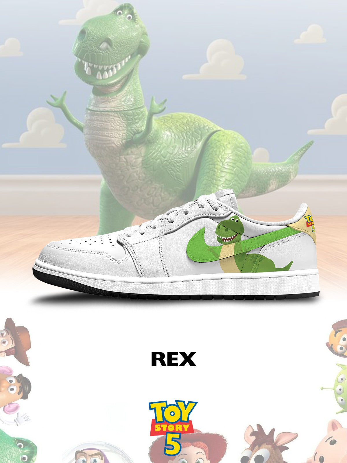 Rex V.1 Custom Low-Top Court Sneakers