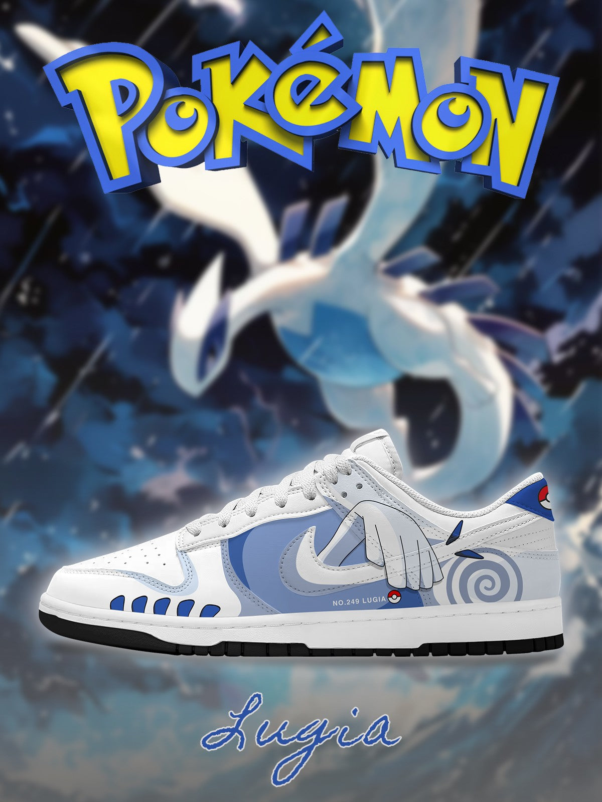 Lugia V.1 Custom SB-Style Sneakers