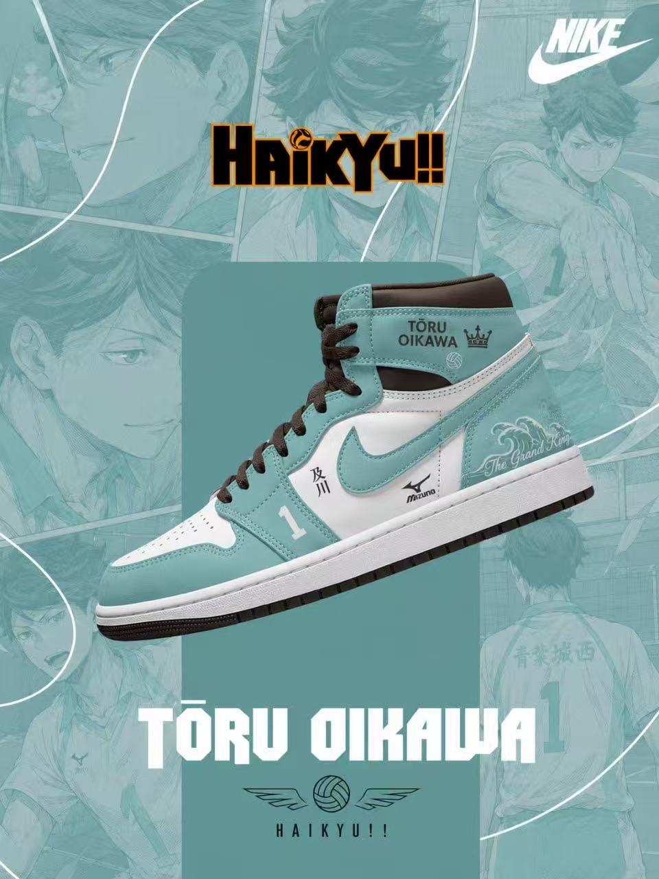 Toru Oikawa V.4 Custom High-Top Sneakers