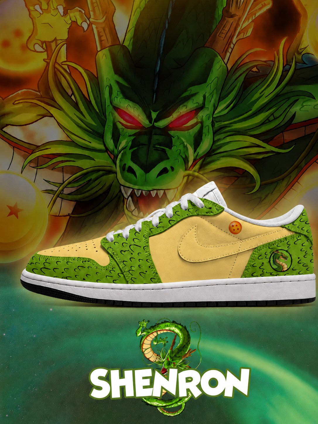 Shenron V.1 Custom Low-Top Court Sneakers