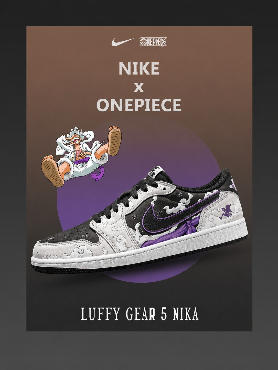 Monkey D. Luffy V.8 Custom Low-Top Court Sneakers