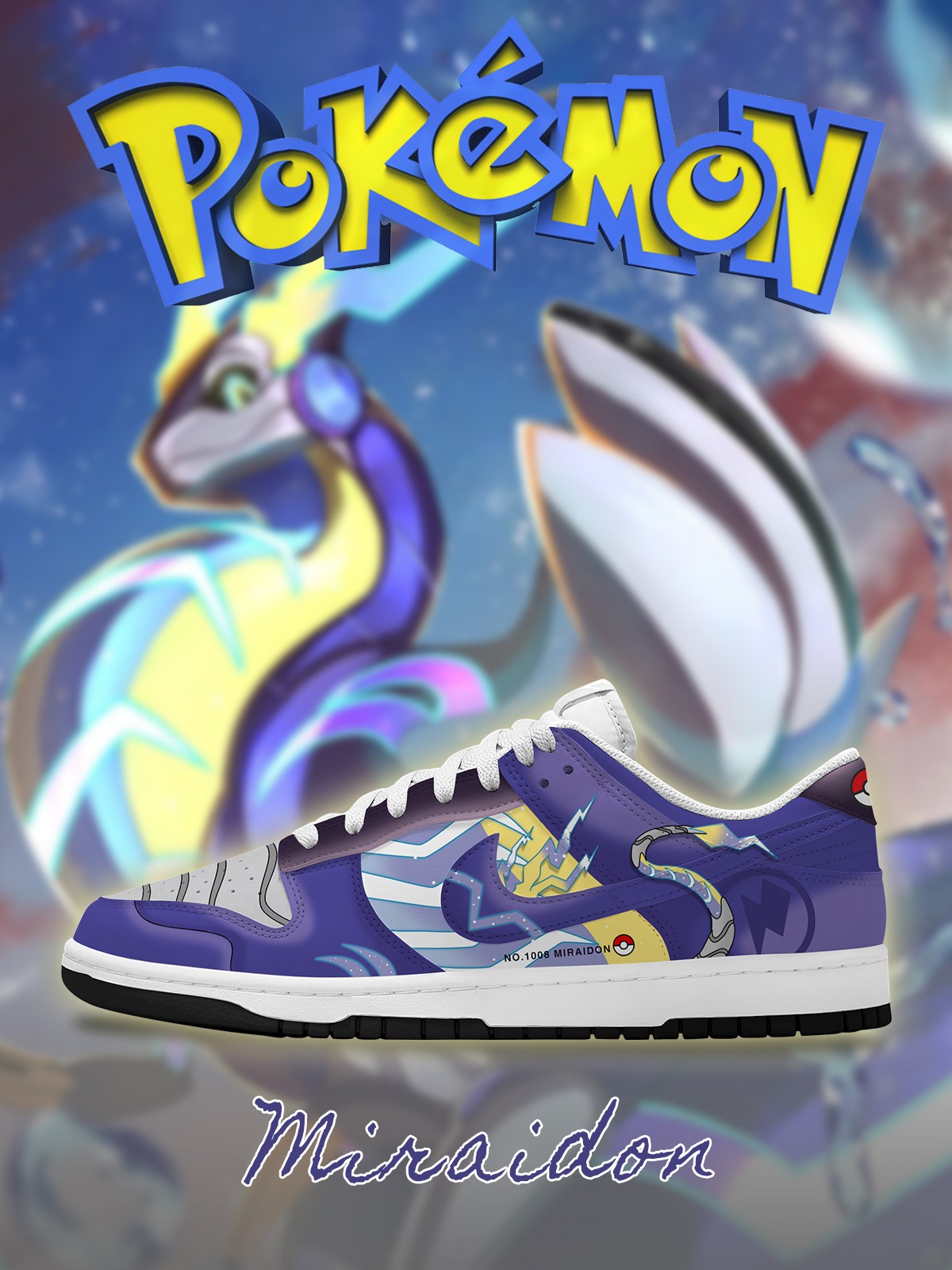 Miraidon V.1 Custom SB-Style Sneakers