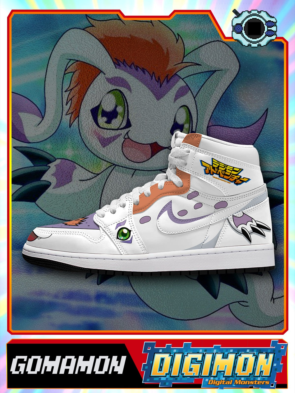 Gomamon V.1 Custom High-Top Sneakers