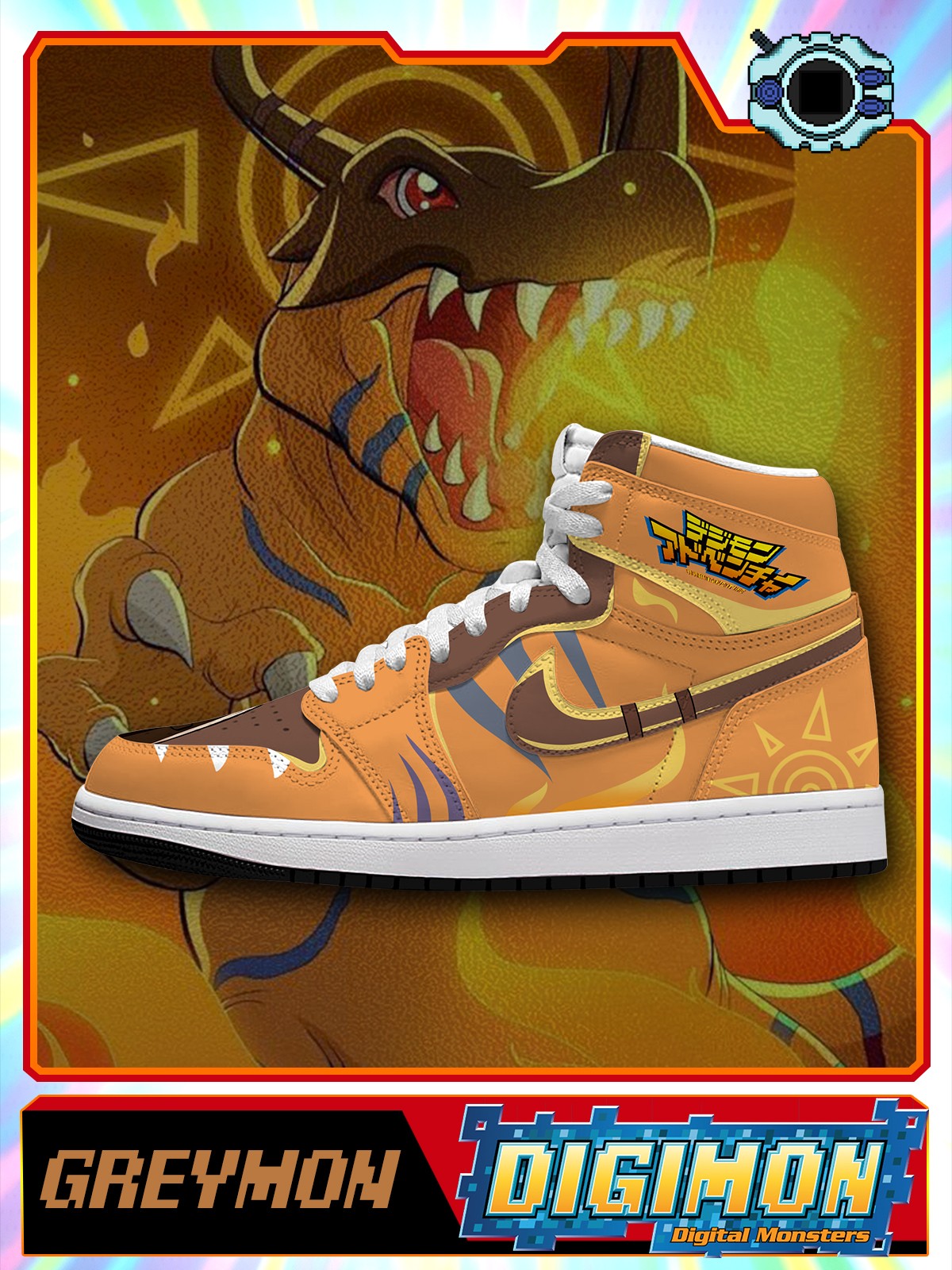 Greymon V.1 Custom High-Top Sneakers
