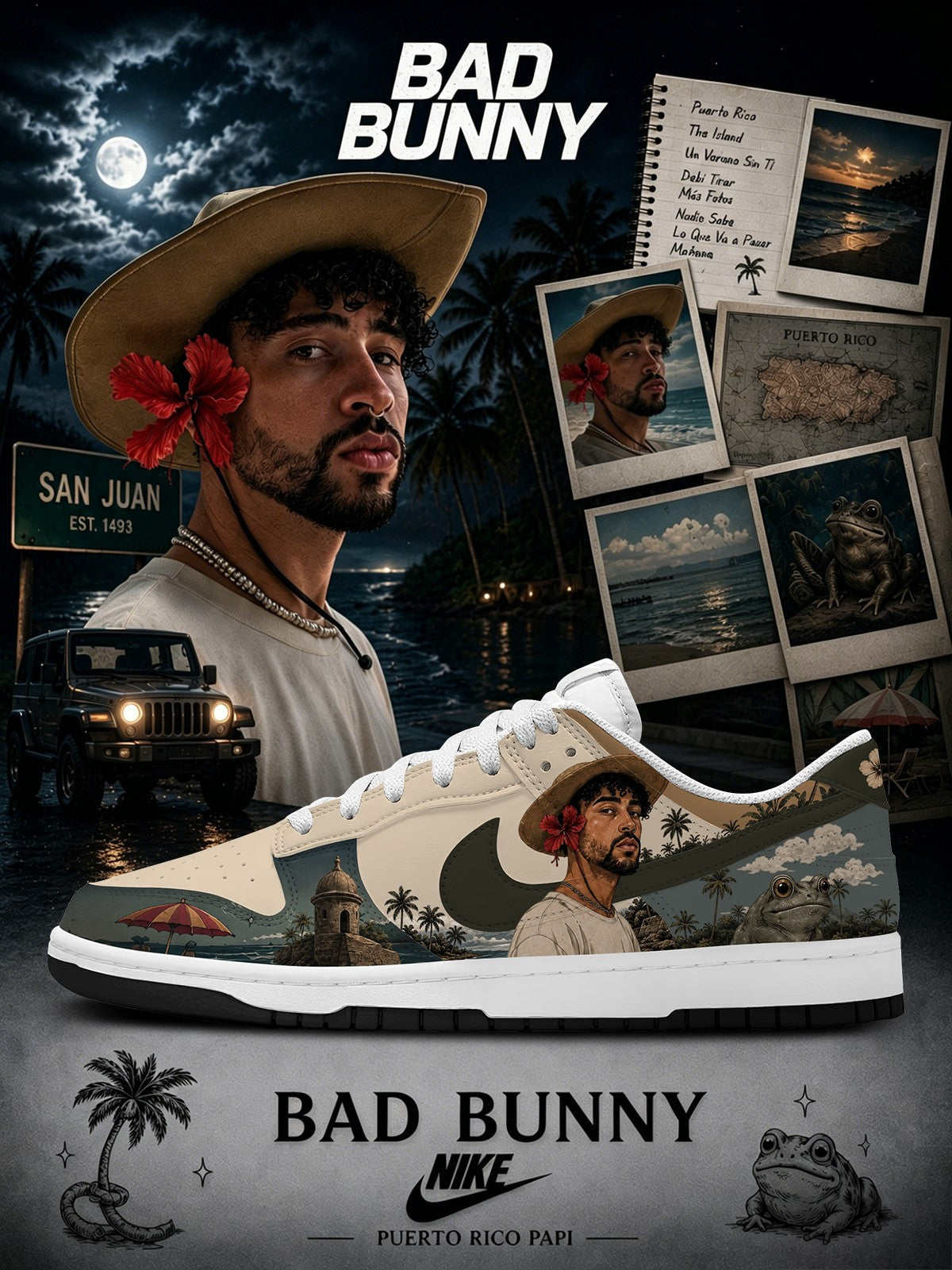 Bad Bunny V.2 Custom SB-Style Sneakers