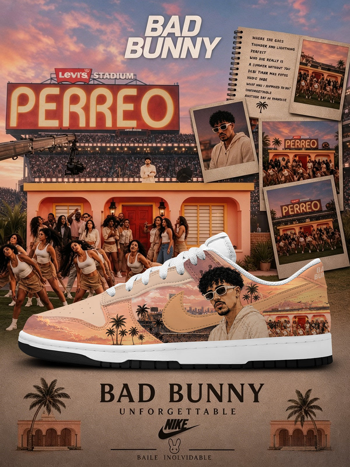 Bad Bunny V.3 Custom SB-Style Sneakers