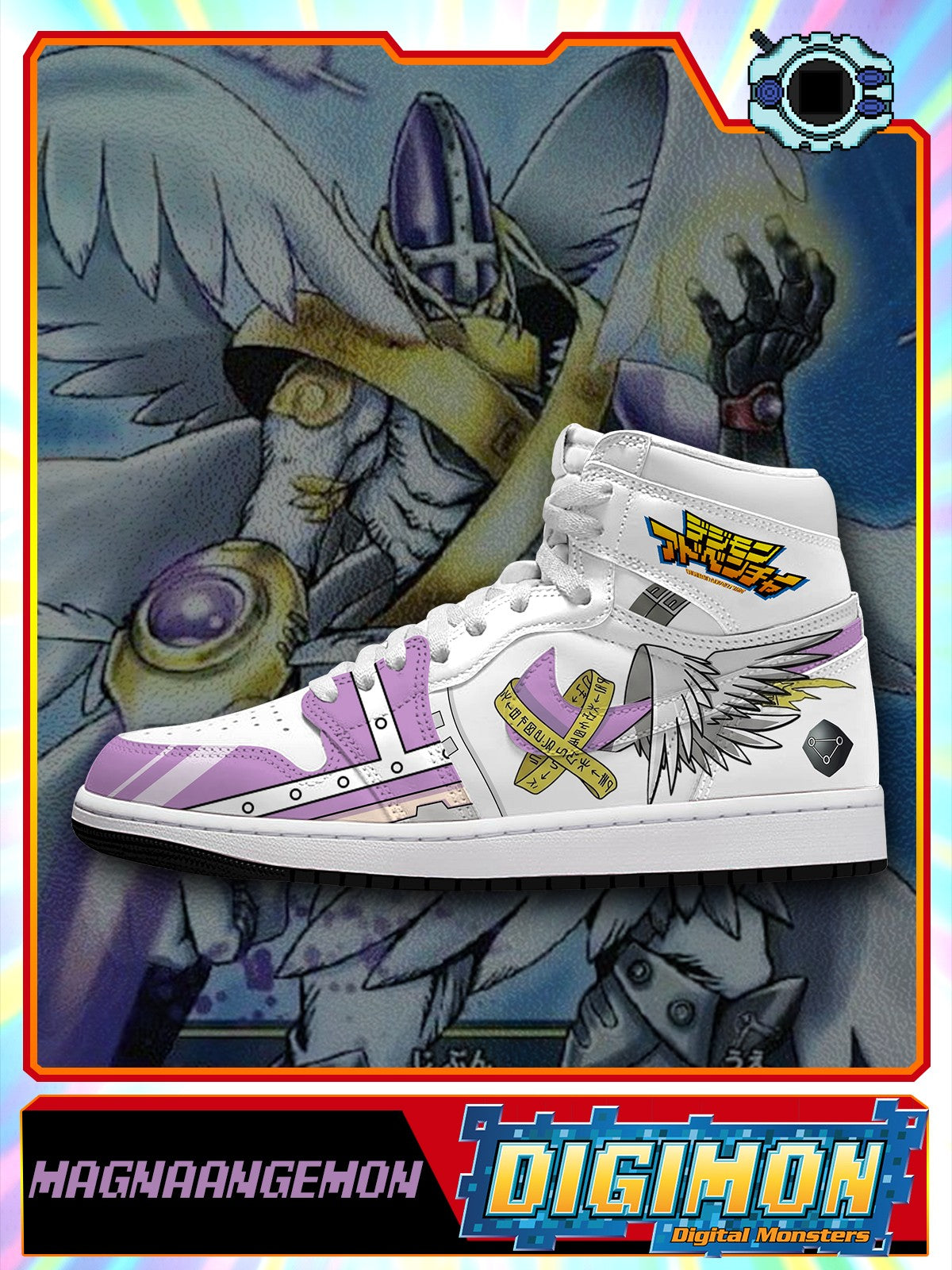 MagnaAngemon V.1 Custom High-Top Sneakers