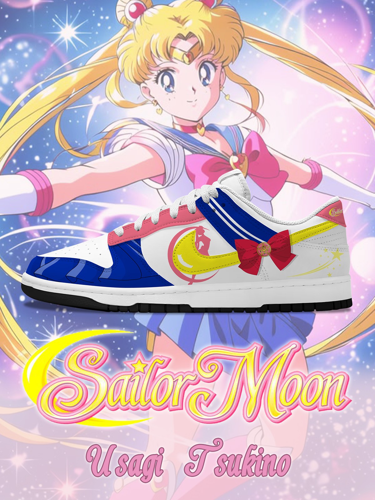 Usagi Tsukino V.1 Custom SB-Style Sneakers