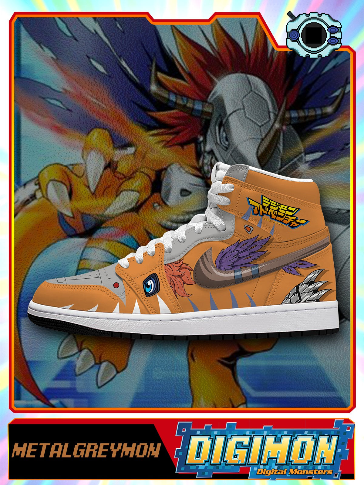 MetalGreymon V.1 Custom High-Top Sneakers