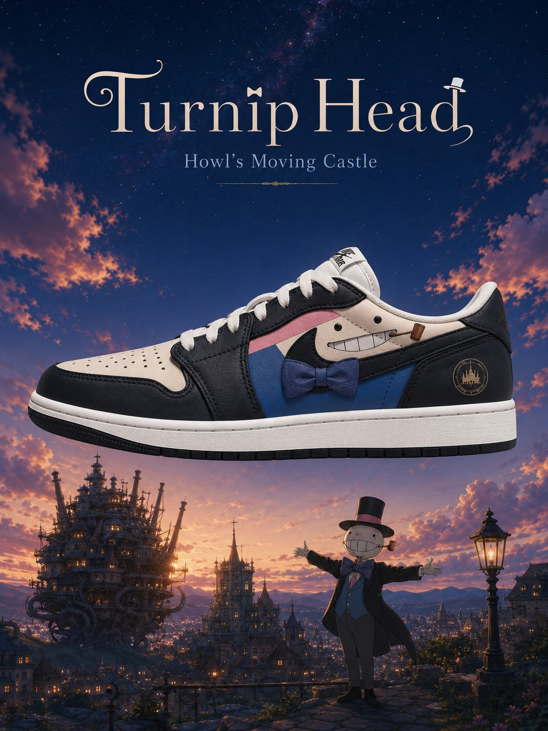 Turnip Head V.2 Custom Low-Top Court Sneakers