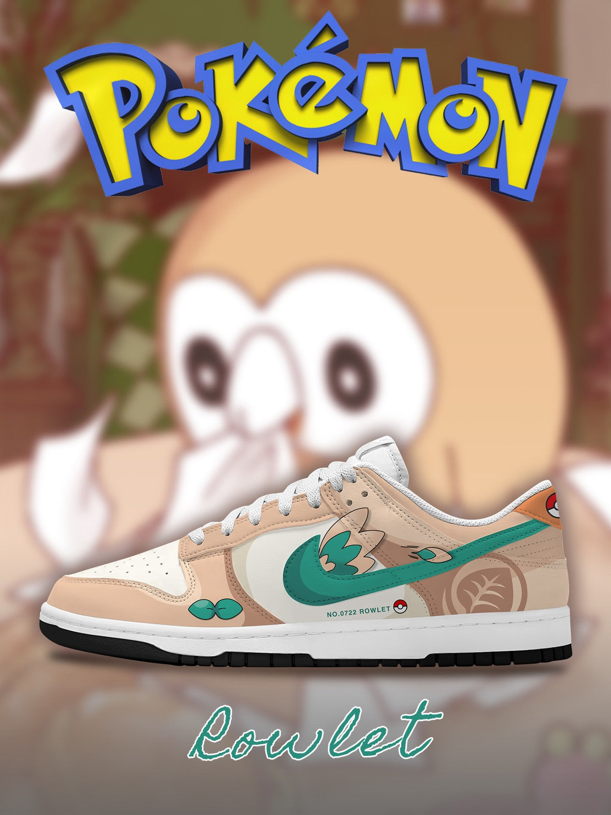 Rowlet V.1 Custom SB-Style Sneakers