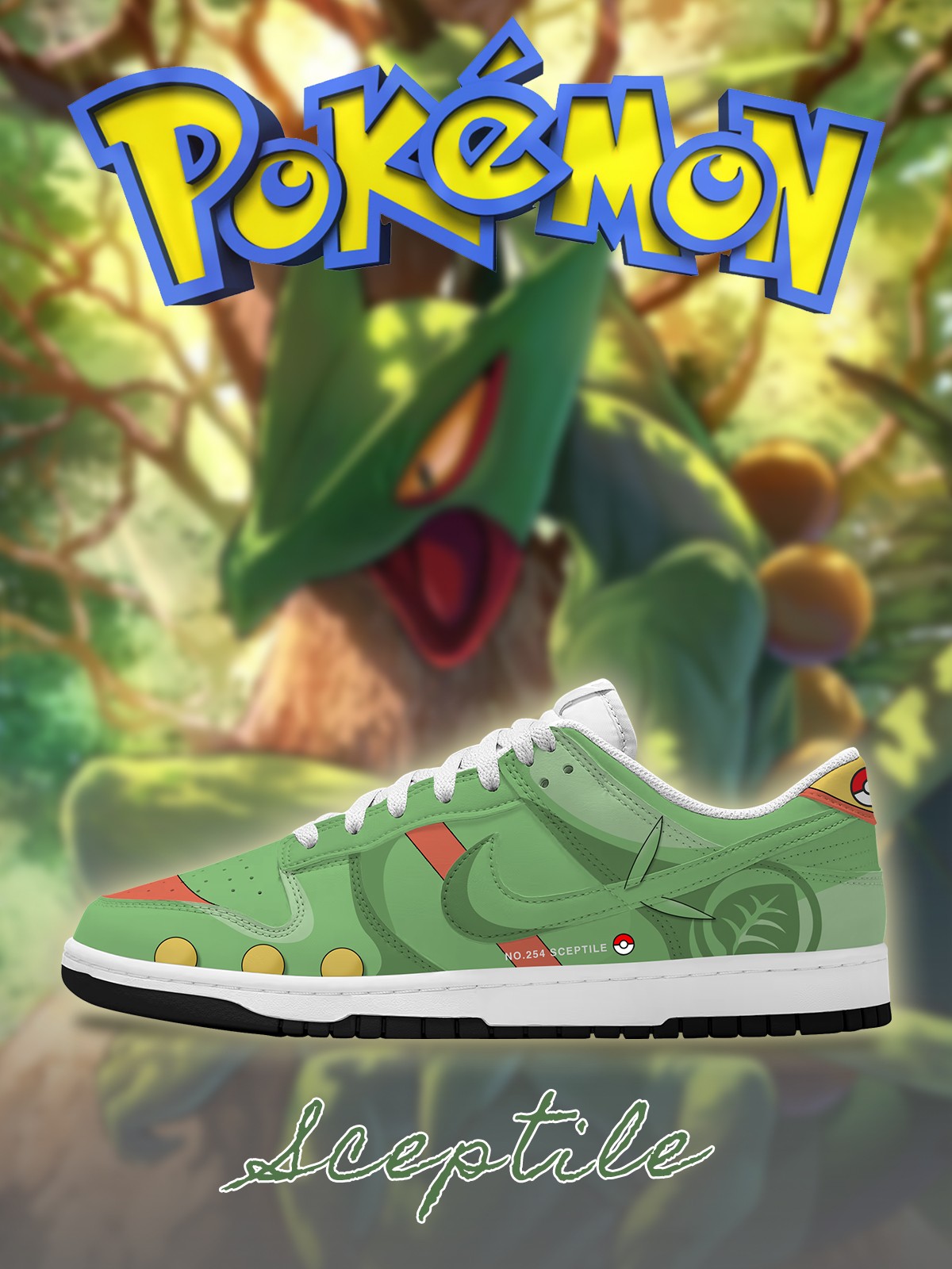 Sceptile V.1 Custom SB-Style Sneakers