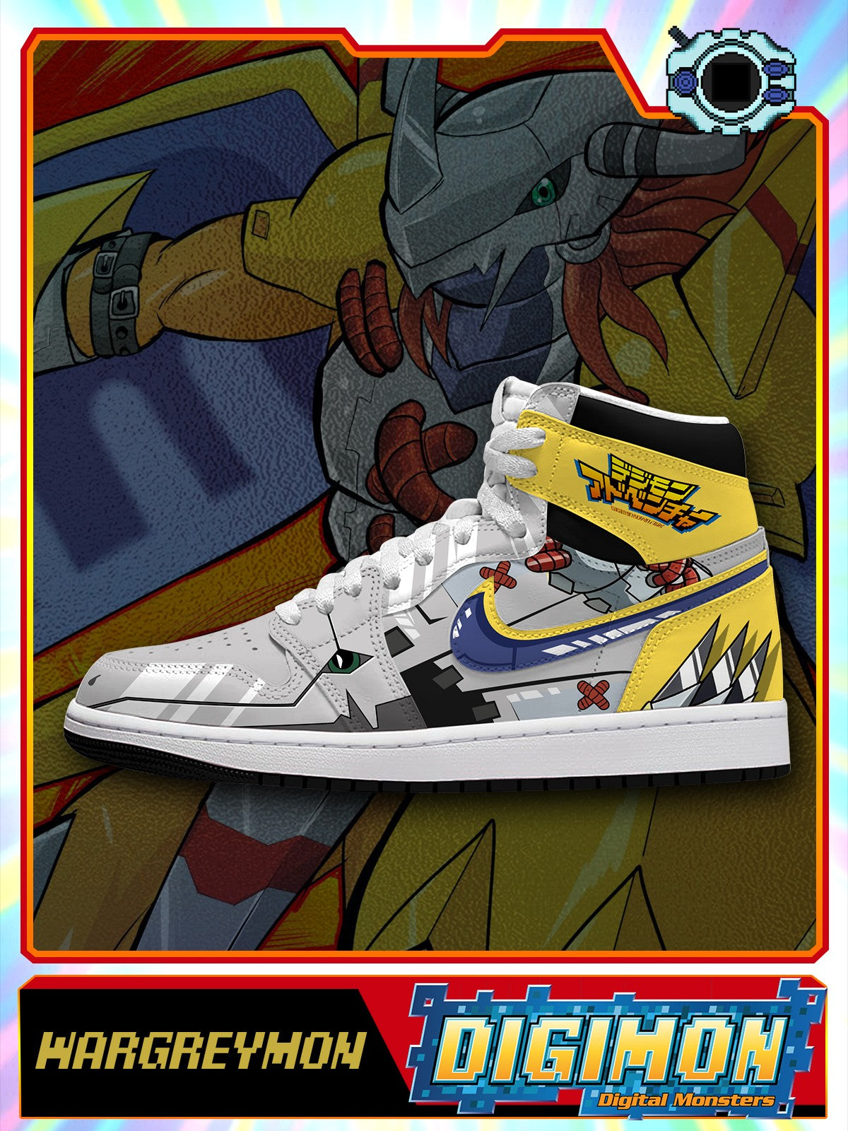 WarGreymon V.1 Custom High-Top Sneakers