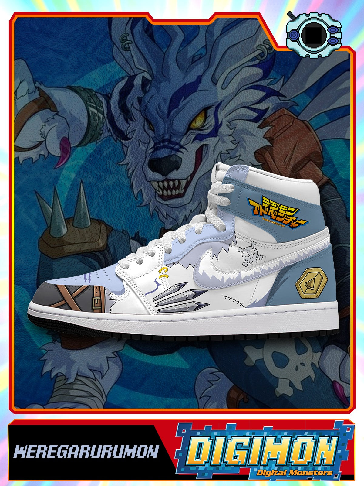 WereGarurumon V.1 Custom High-Top Sneakers