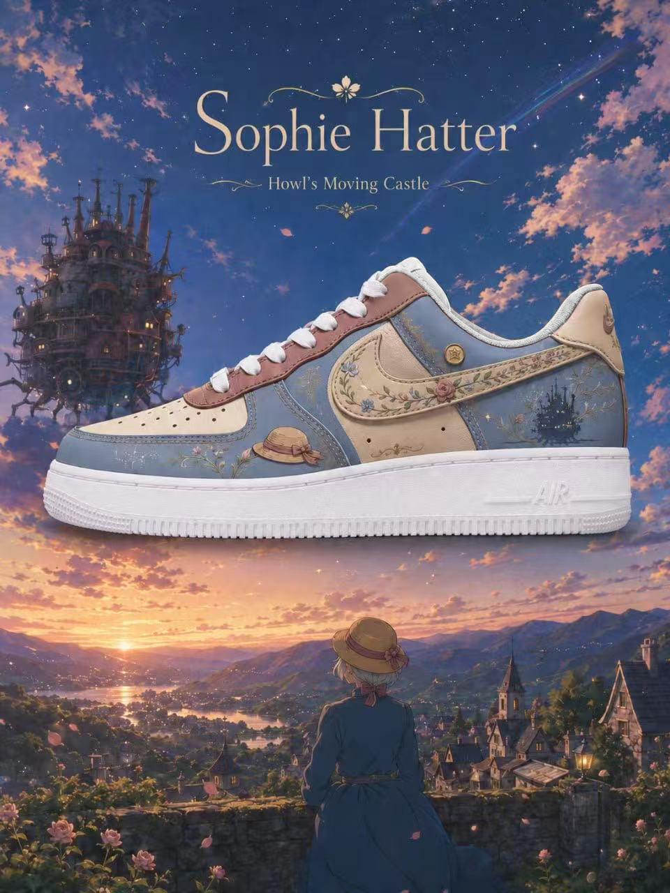 Sophie Hatter V.1 Custom Air-Style Sneakers