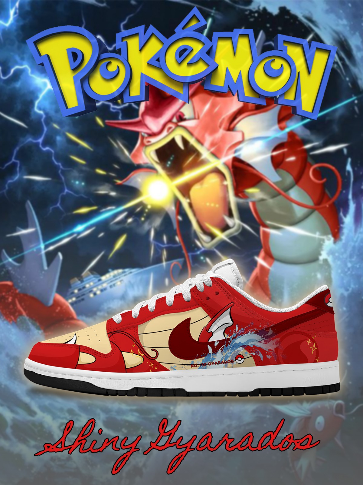 Shiny Gyarados V.1 Custom SB-Style Sneakers