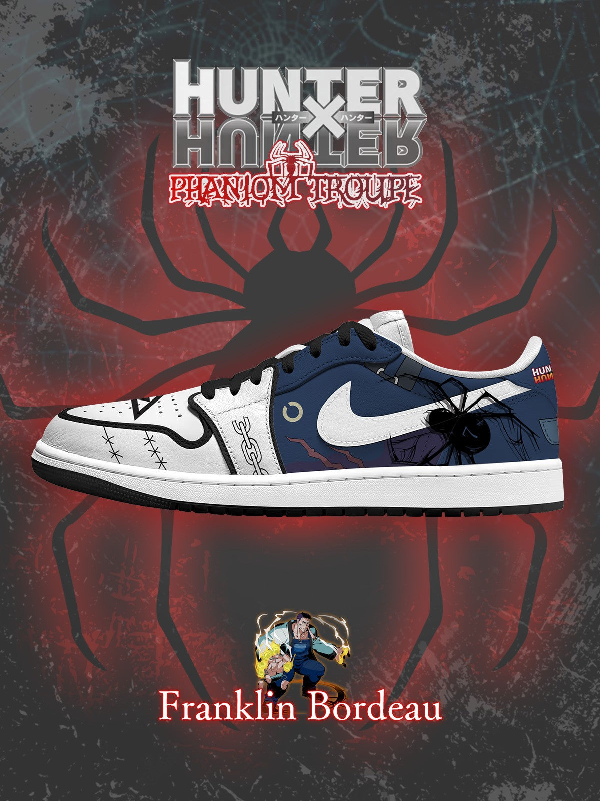 Franklin Bordeau V.1 Custom Low-Top Court Sneakers