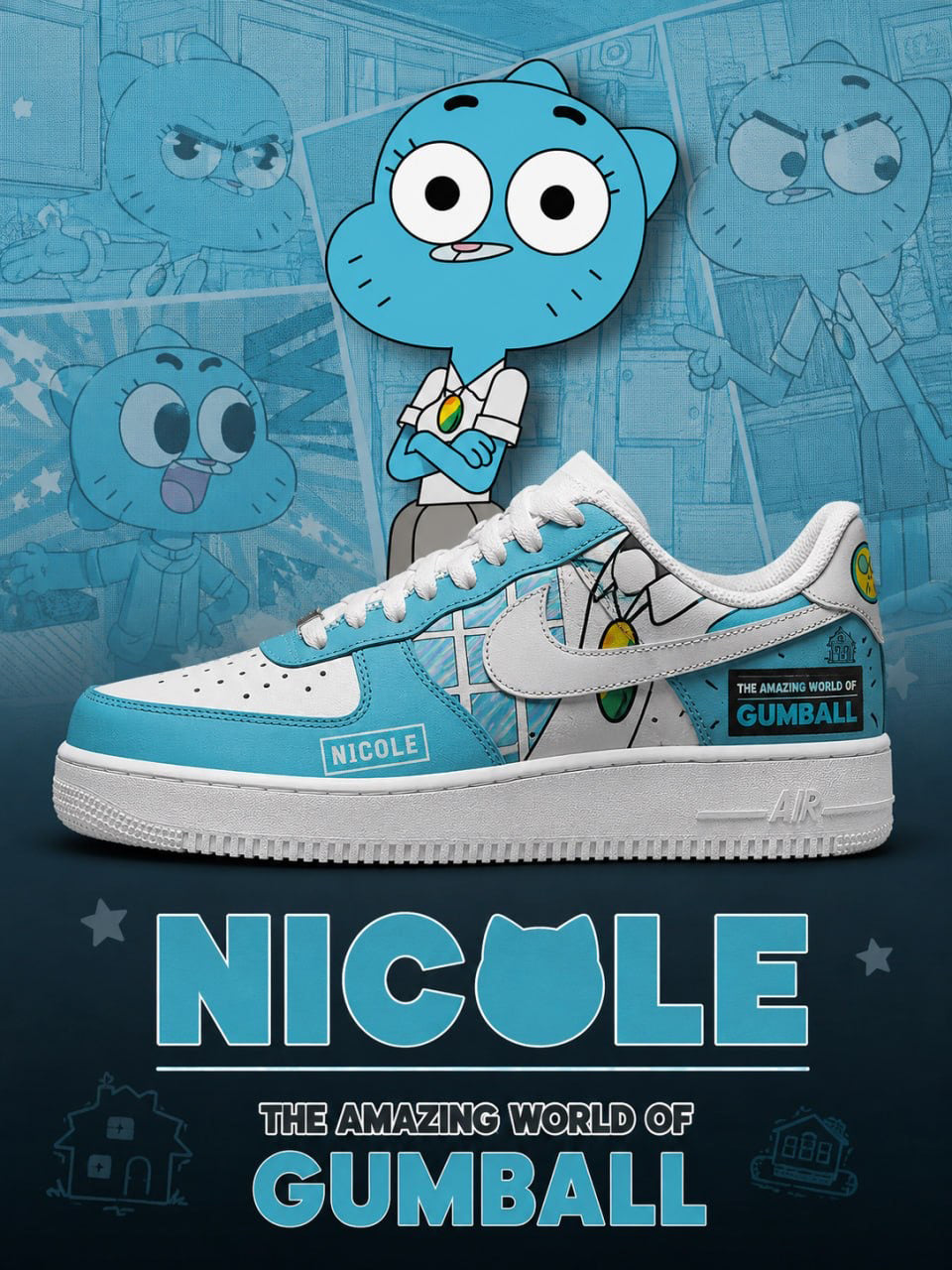 Nicole Watterson V.1 Custom Air-Style Sneakers