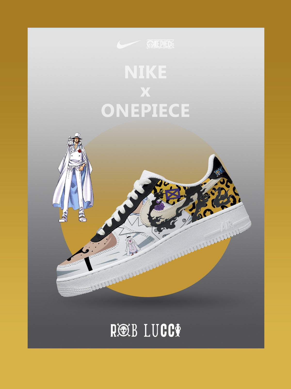 Rob Lucci V.1 Custom Sneakers