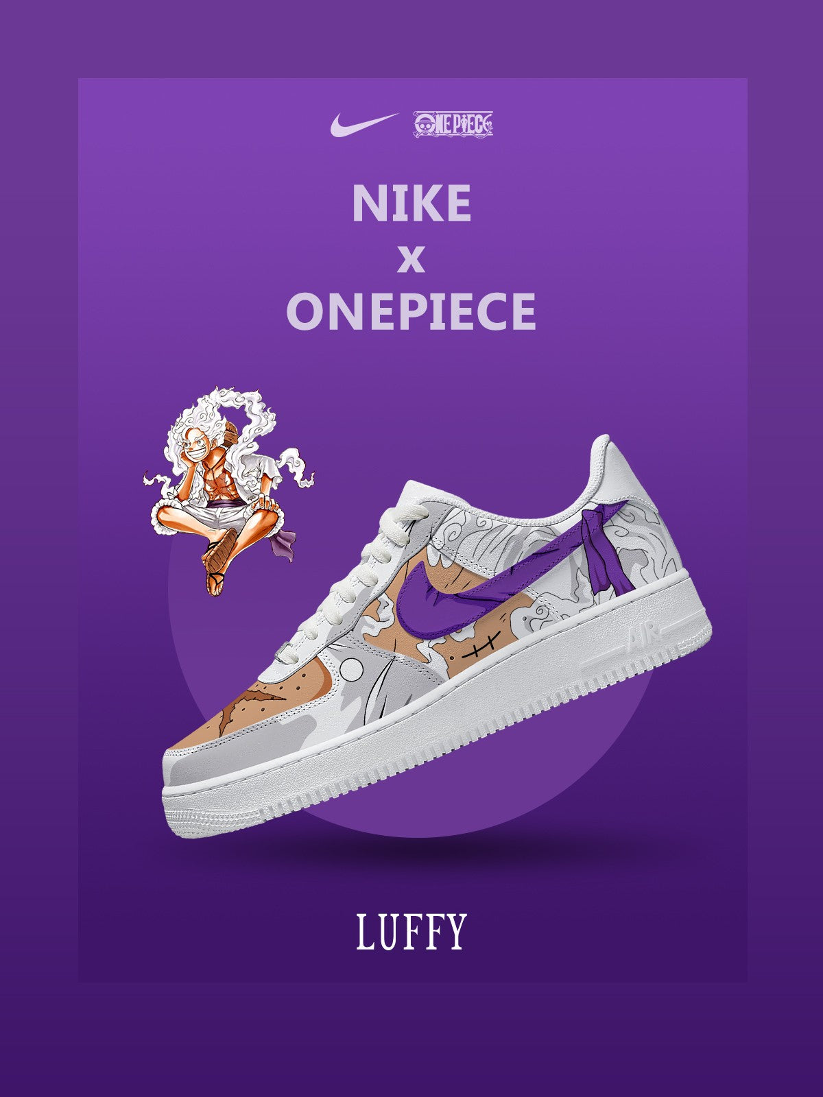 Monkey D. Luffy V.5 Custom Sneakers