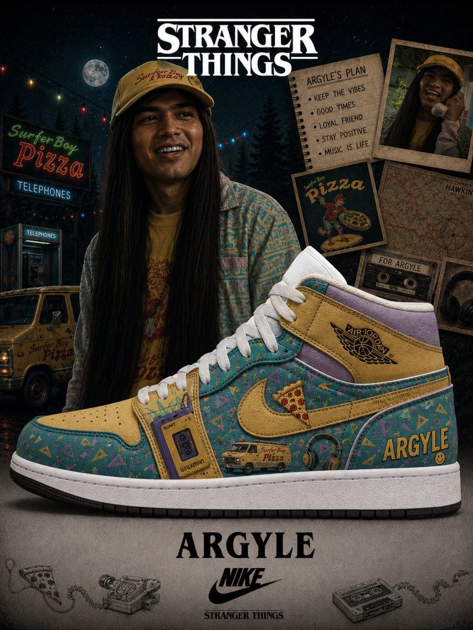 Argyle V.1 Custom High-Top Sneakers