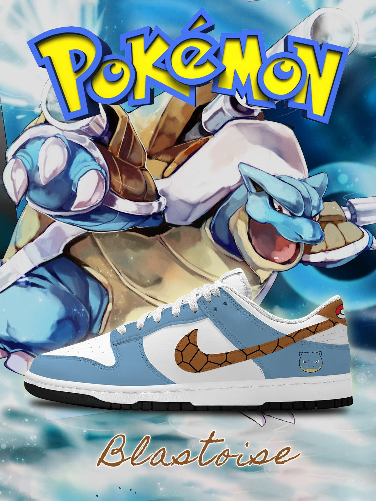 Blastoise V.1 Custom SB-Style Sneakers