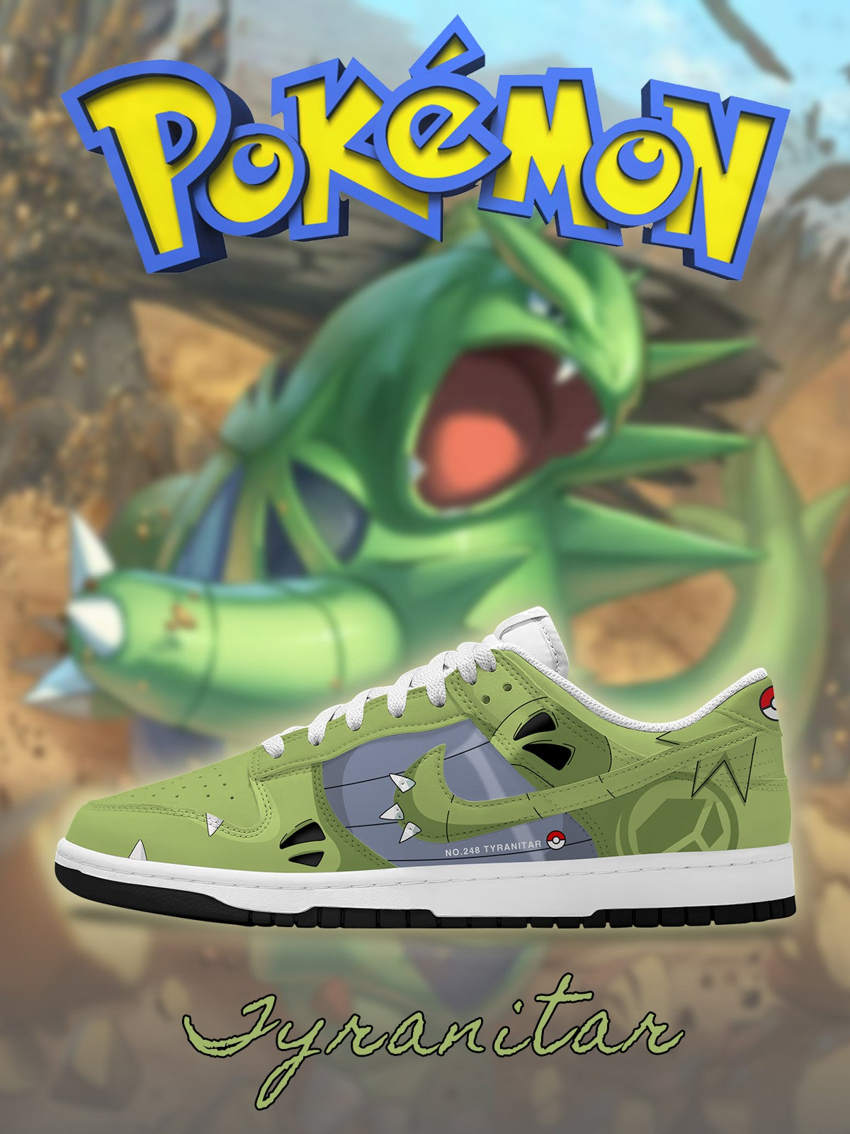 Tyranitar V.1 Custom SB-Style Sneakers